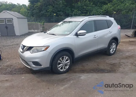 2016 Nissan Rogue Sv z USA, uszkodzony, nr VIN KNMAT2MVXGP615380